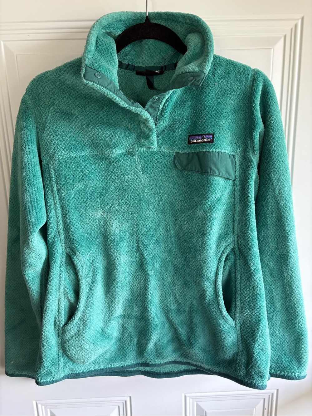 Patagonia Women's Teal Pullover Fleece Crew